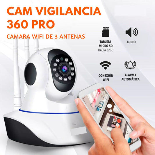 ✨💂🏻♀️ Cámara 360 Security Pro 📷 + ¡Memoria de 32GB de regalo! 🎁