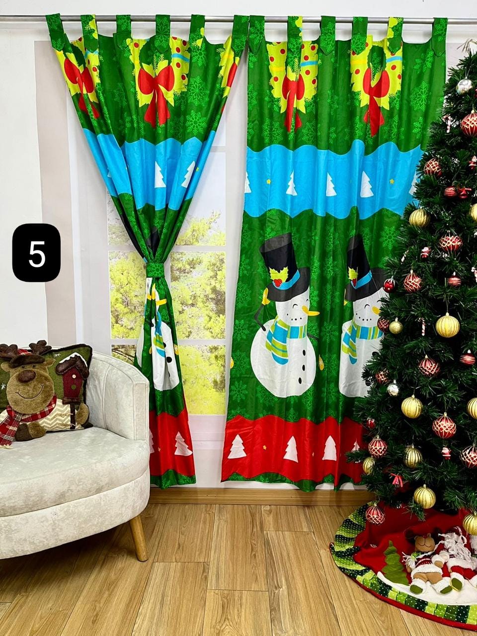 Cortinas Doble navideñas