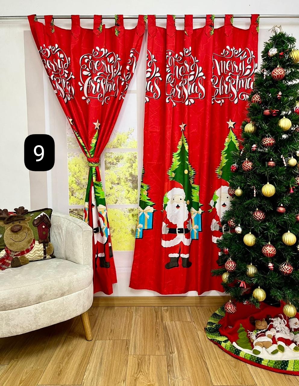 Cortinas Doble navideñas