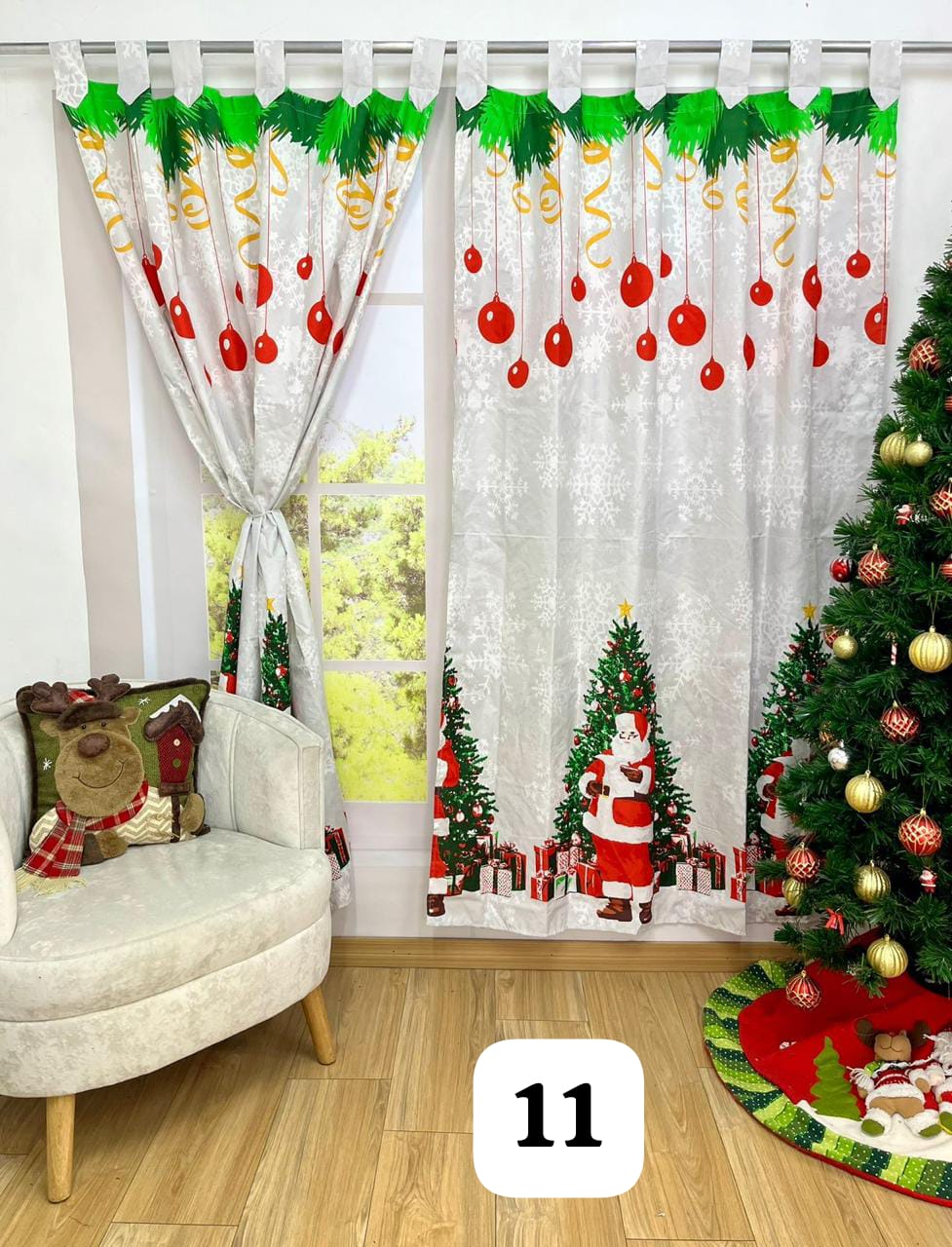 Cortinas Doble navideñas
