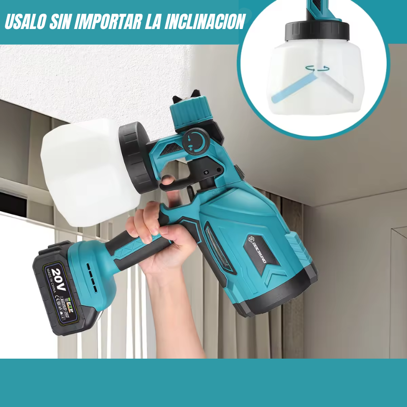 PISTOLA INALÁMBRICA PAINTPRO™ - ACABADOS PRO EN TIEMPO RÉCORD 🎨
