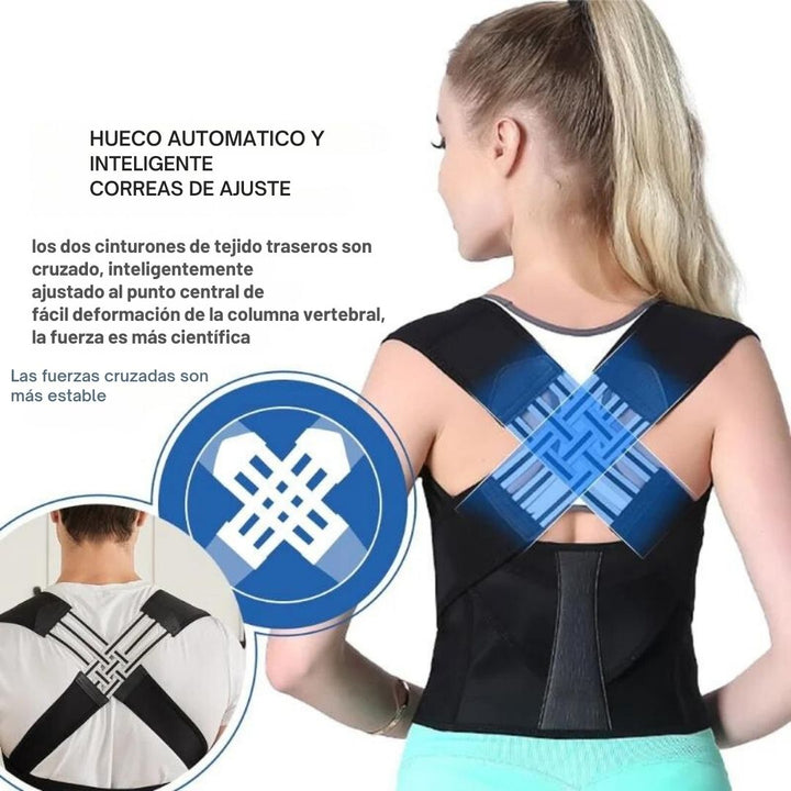 Postura Plus™: Corrector de Postura con Doble Soporte para Espalda y Cintura 💥🛡️
