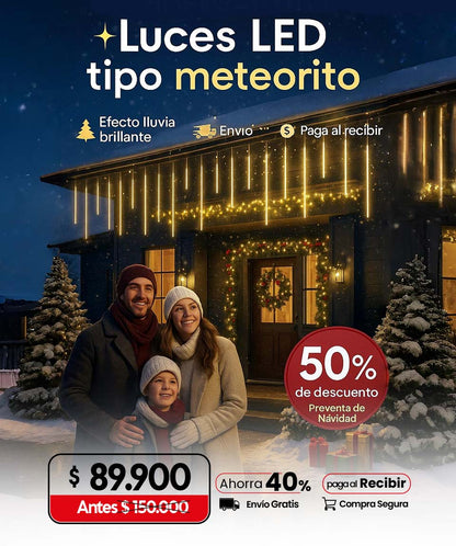 Luces led tipo meteorito