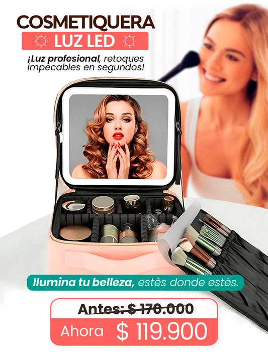 Cosmetiquera Con Luz Led