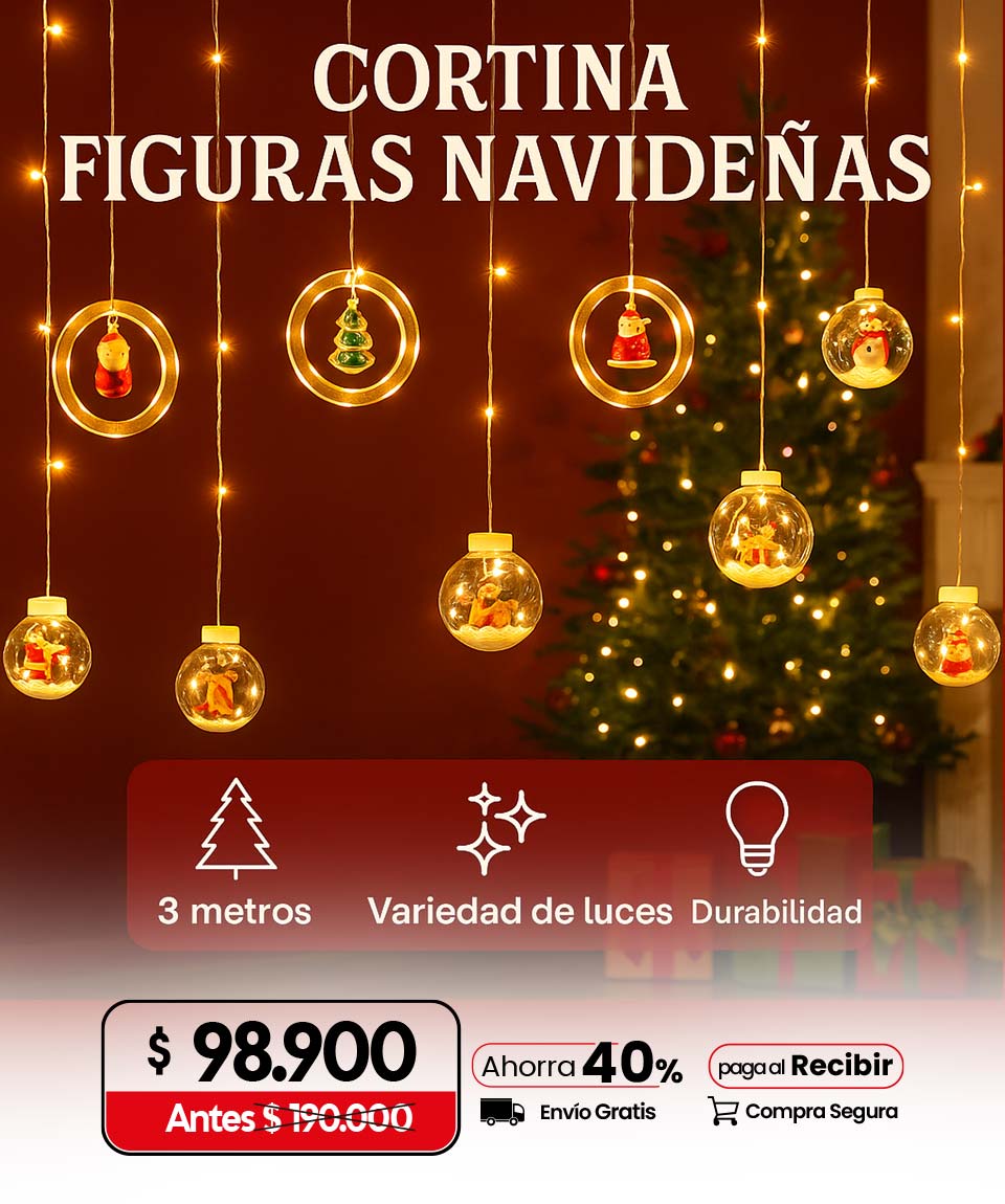 🎄✨Bolas y Aros Mágicos Luces Navideñas✨.