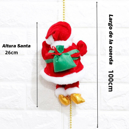 🎅✨ Papá Noel Escalador Eléctrico - ¡Sube y Baja para Animar tu Navidad! 🎄